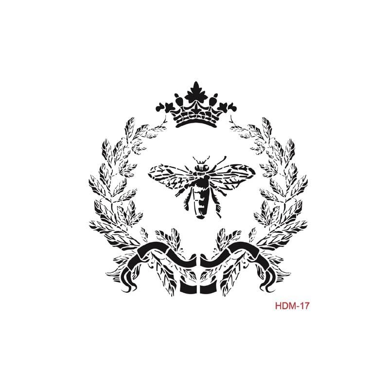 Cadence stencil Home Decor Midi 25x25 HDM17 Corona abeja CADENCE CENTROARTESANO