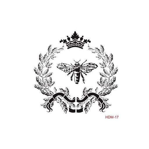 Cadence stencil Home Decor Midi 25x25 HDM17 Corona abeja CADENCE CENTROARTESANO