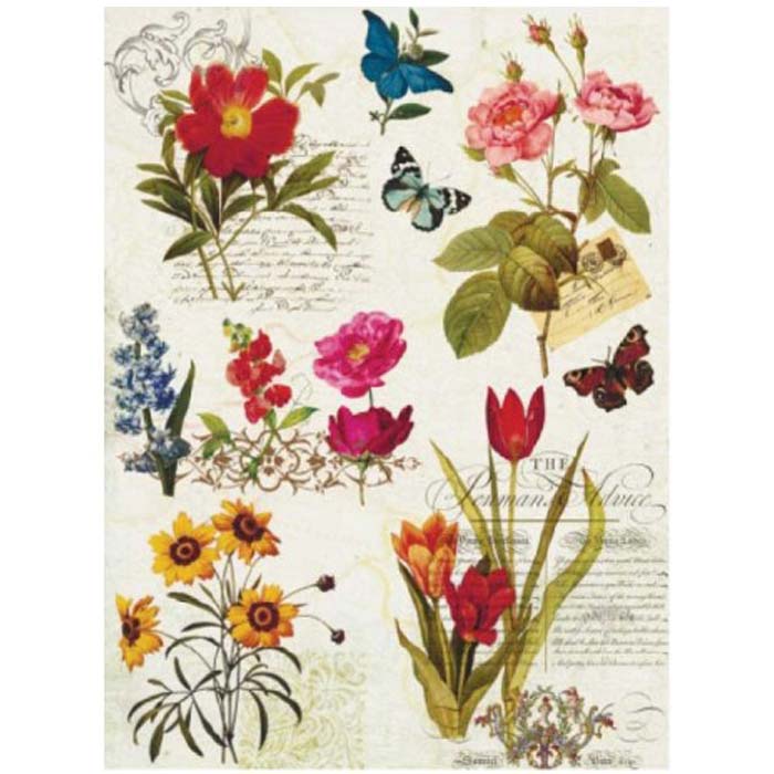 Copia de Cadence papel arroz 042 Flores y mariposas 2 CADENCE CENTROARTESANO