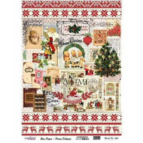 Copia de Cadence papel arroz mod. 244 tea time Navidad CADENCE CENTROARTESANO