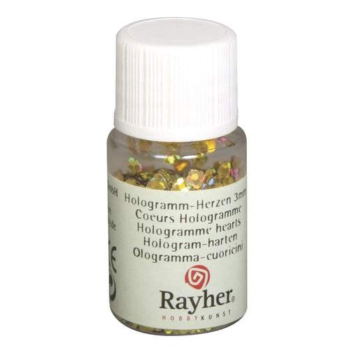 Purpurina  de corazones  metalicas de 3x3mm 10g. CAMPUS Oferta CENTROARTESANO