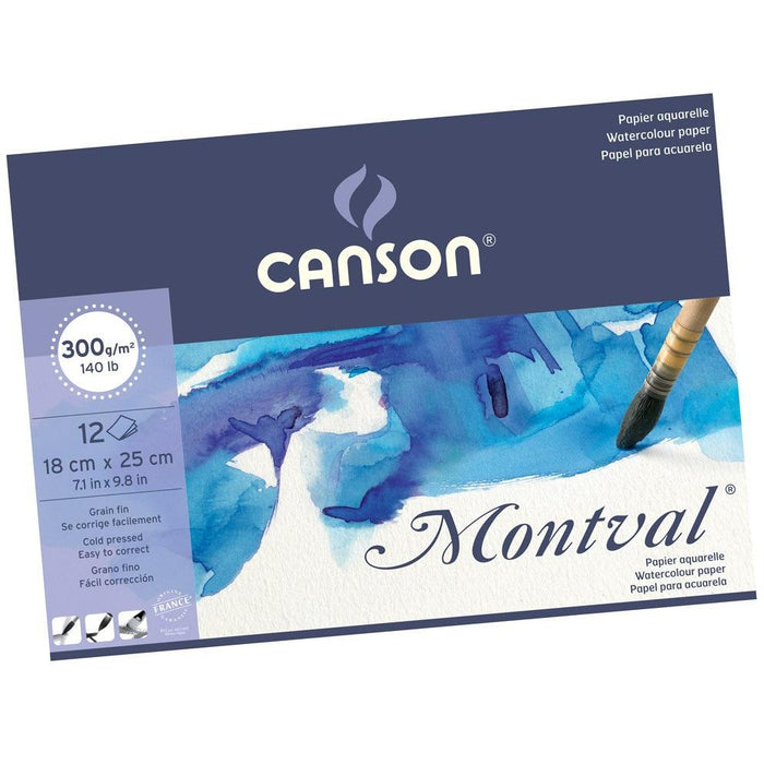 Canson Block Gummed Watercolor Montval 29.7x42cm 12H 270g 200807325
