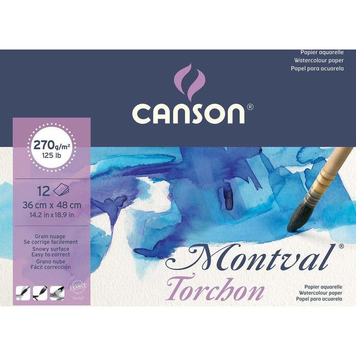 Canson Block gummed Watercolor Montval 36x48cm 12H 270g 200807326