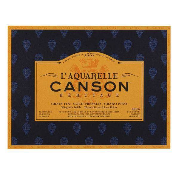 Canson block Heritage acuarela GFino 300g 23x31cm 400083940 CANSON Oferta CENTROARTESANO