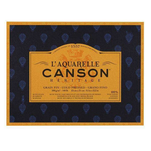 Canson block Heritage acuarela GFino 300g 23x31cm 400083940 CANSON Oferta CENTROARTESANO
