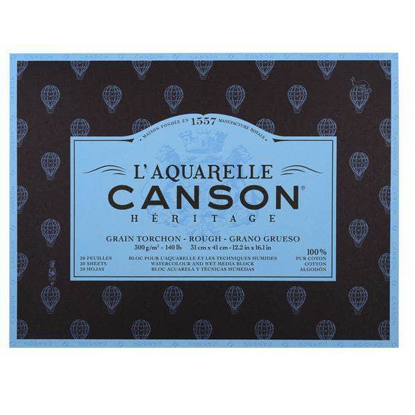 Canson block Heritage acuarela Ggrueso 300g 31x41cm 100720051 CANSON Oferta CENTROARTESANO