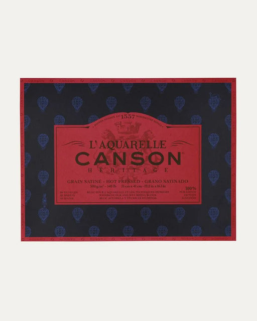 Canson block Heritage acuarela GSatinado 300g 31x41cm 400083961 CANSON Oferta CENTROARTESANO