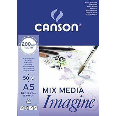 Canson bloc mix media imagine 200gr A5 200006009