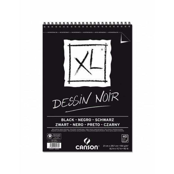 Canson block XL dessin noir A4 150gr