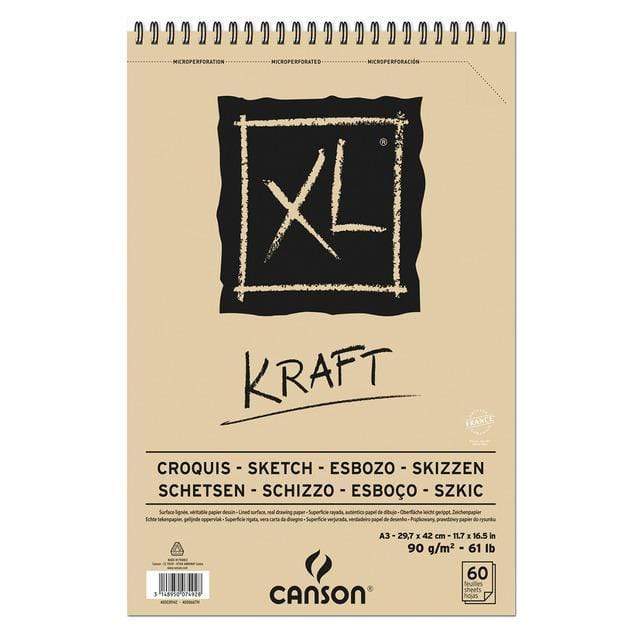 Canson block XL Kraft croquis 90gr A4 400039141 CANSON Oferta CENTROARTESANO