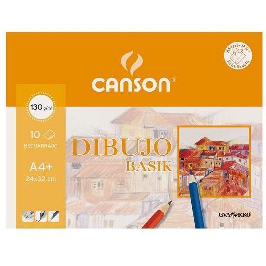 canson mini pack basik 130g c/recuadro A4+ CANSON Oferta CENTROARTESANO