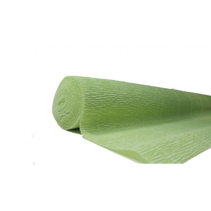 Papel Crepe Pinocho extra 180g 50cmx2,5m 566 verde clarto CARTOTECNICA ROSSI CENTROARTESANO