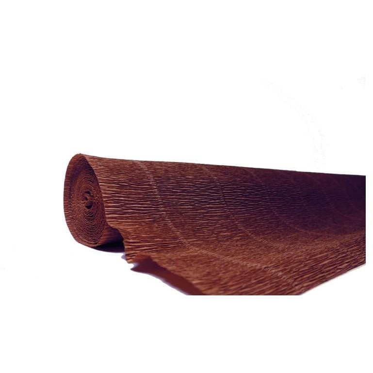 Papel Crepe Pinocho extra 180g 50cmx2,5m 568 marrón CARTOTECNICA ROSSI CENTROARTESANO