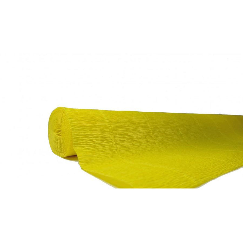 Papel Crepe Pinocho extra 180g 50cmx2,5m 575 amarillo CARTOTECNICA ROSSI CENTROARTESANO