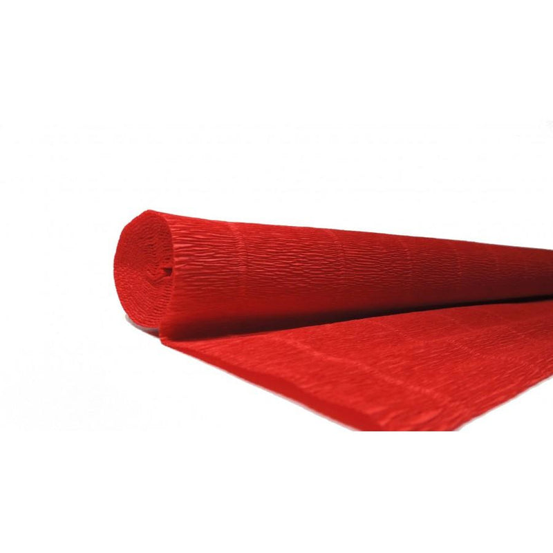 Papel Crepe Pinocho extra 180g 50cmx2,5m 580 rojo vivo CARTOTECNICA ROSSI CENTROARTESANO