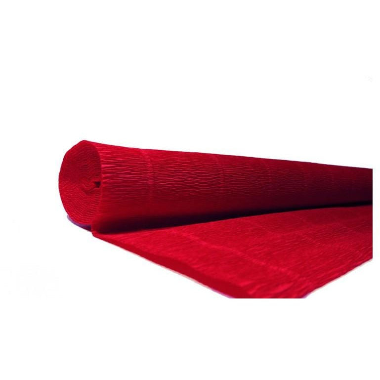 Papel Crepe Pinocho extra 180g 50cmx2,5m 582 Rojo Tenue CARTOTECNICA ROSSI CENTROARTESANO