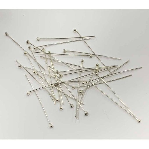 Alfiler plata ley cabeza redonda 45mm 10ud CENTROARTESANO CENTROARTESANO