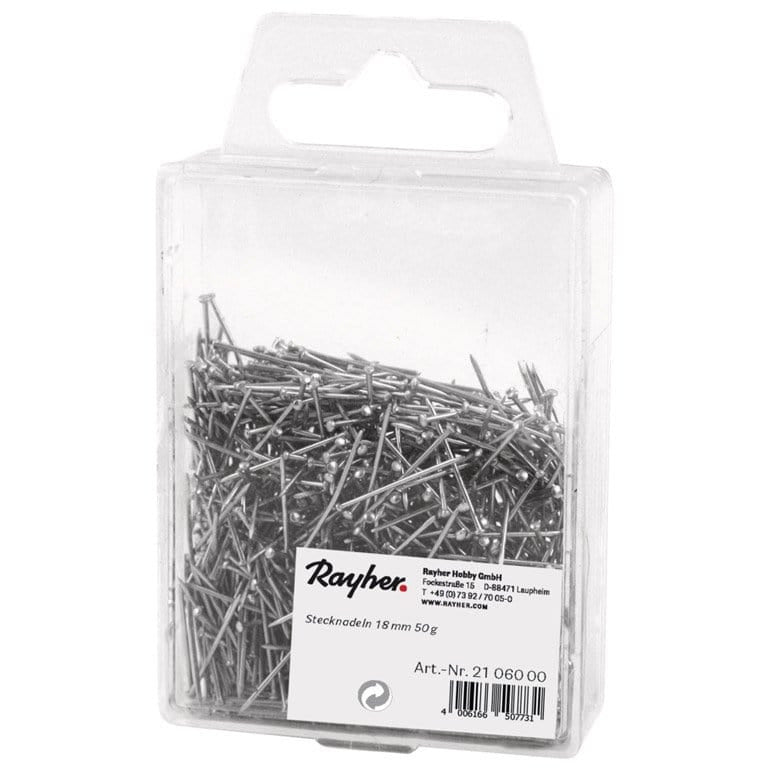 Alfileres cortos 18mm 50g CENTROARTESANO CENTROARTESANO