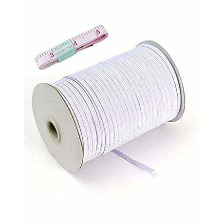 Cordón de goma elastica para masarillas 6mm blanca — Centroartesano