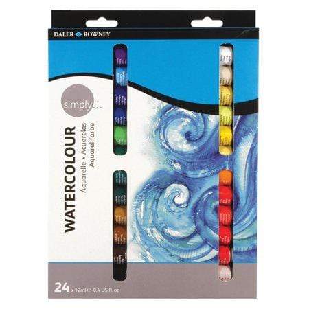Daler Rowney Aquarelles en tube 24 couleurs de 12ml