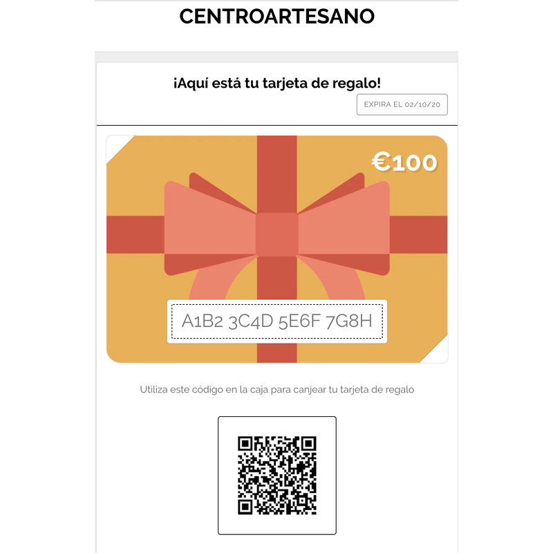 Tarjeta de regalo