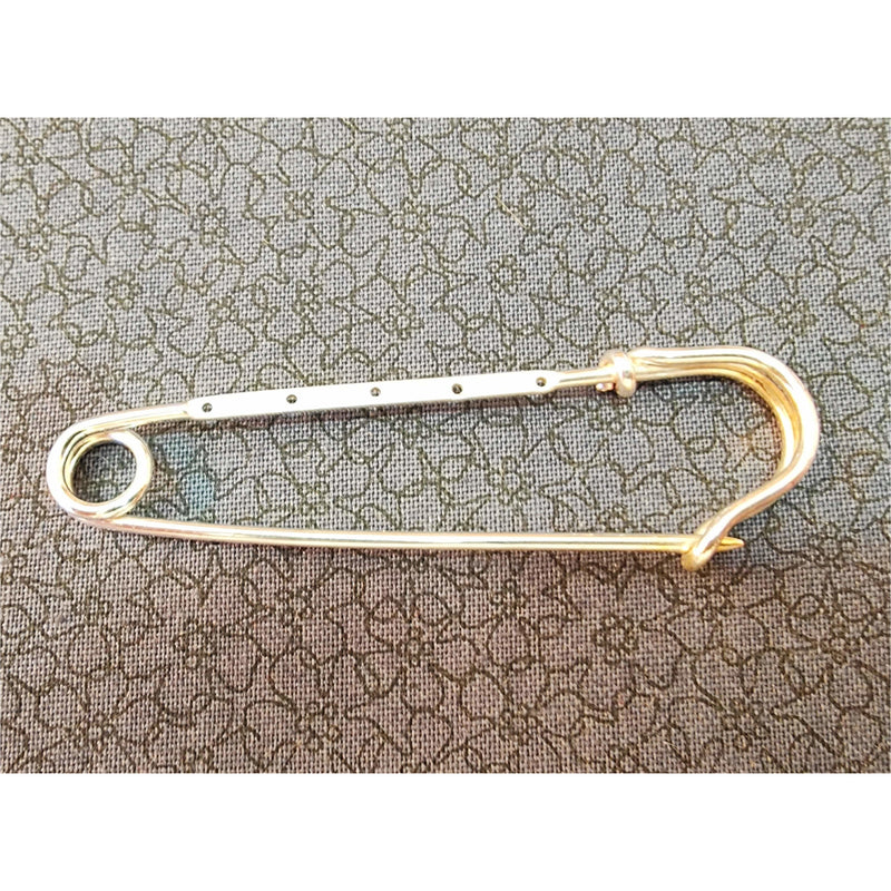 imperdible plateado 63mm x 20mm para bisuteria CENTROARTESANO CENTROARTESANO