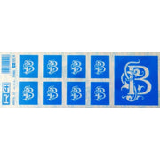 Plantillas transferibles para acido 9x25cm letras CENTROARTESANO Letra B CENTROARTESANO