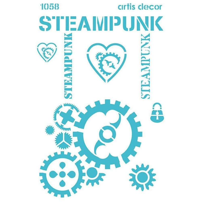 Artis decor Template Stencil 20x28,5cm 1058 Steampuck