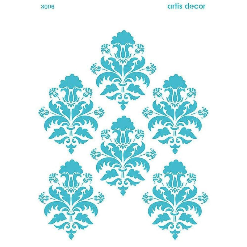 Artis decor Template Stencil 30x40 3006 damask