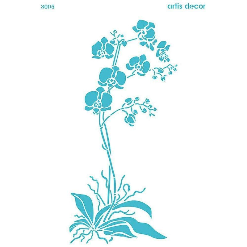 Artis Decor Plantilla Stencil 30x40 3005 orquidea