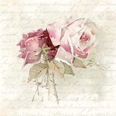 20 bonitas servilletas con rosas, estilo vintage, Decoupage 33 x 33 cm