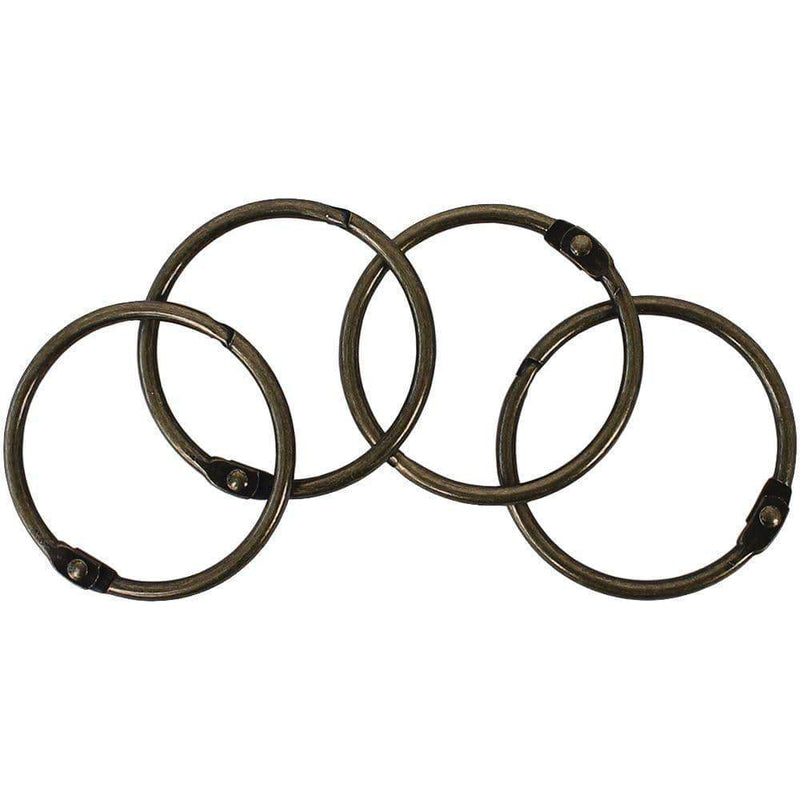 Set of 4 metal binding rings Artis Decor 44mm Bronze