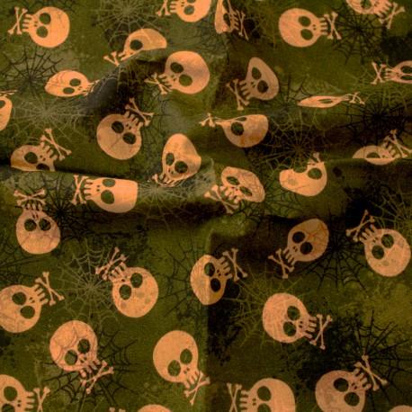 Tela Indigo calaveras percal 100% algodón 11261207 CENTROARTESANO CENTROARTESANO