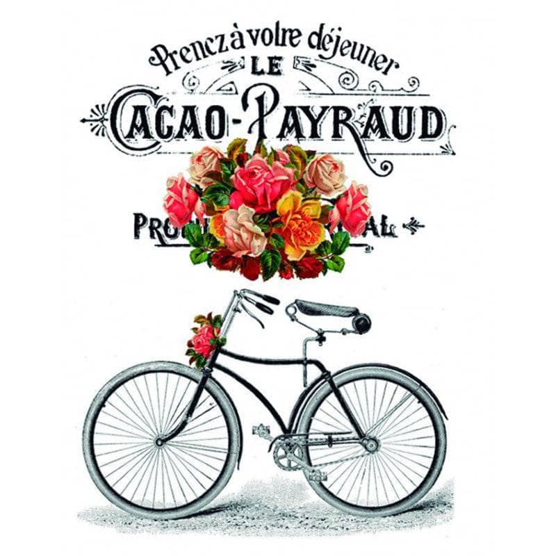 Transfer Home Decor Cocoa Payraud bicicleta Centroartesano CENTROARTESANO