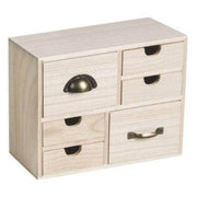 Cajonera de madera 0120114 6 cajones 9.5x22x17.7cm CHOPO CENTROARTESANO