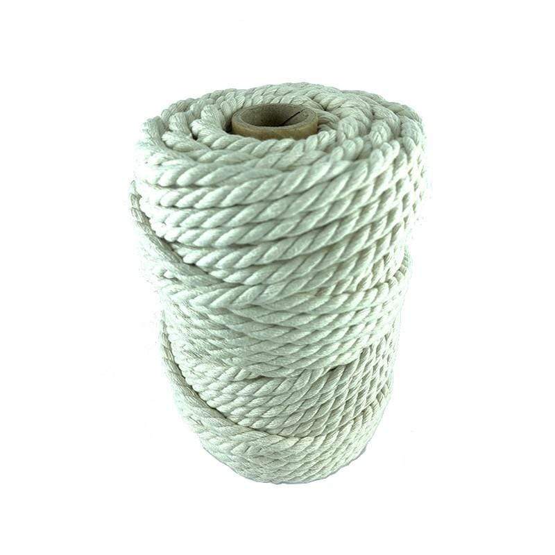 CORDON MACRAME ALGODON CRUDO 3mm 12x3 CABOS(65m aprox) CHOPO CENTROARTESANO