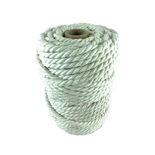 CORDON MACRAME ALGODON CRUDO 6mm 180x3 CABOS(40m aprox) CHOPO CENTROARTESANO