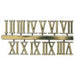 Juego de números romanos reloj oro 2040152 20mm CHOPO CENTROARTESANO