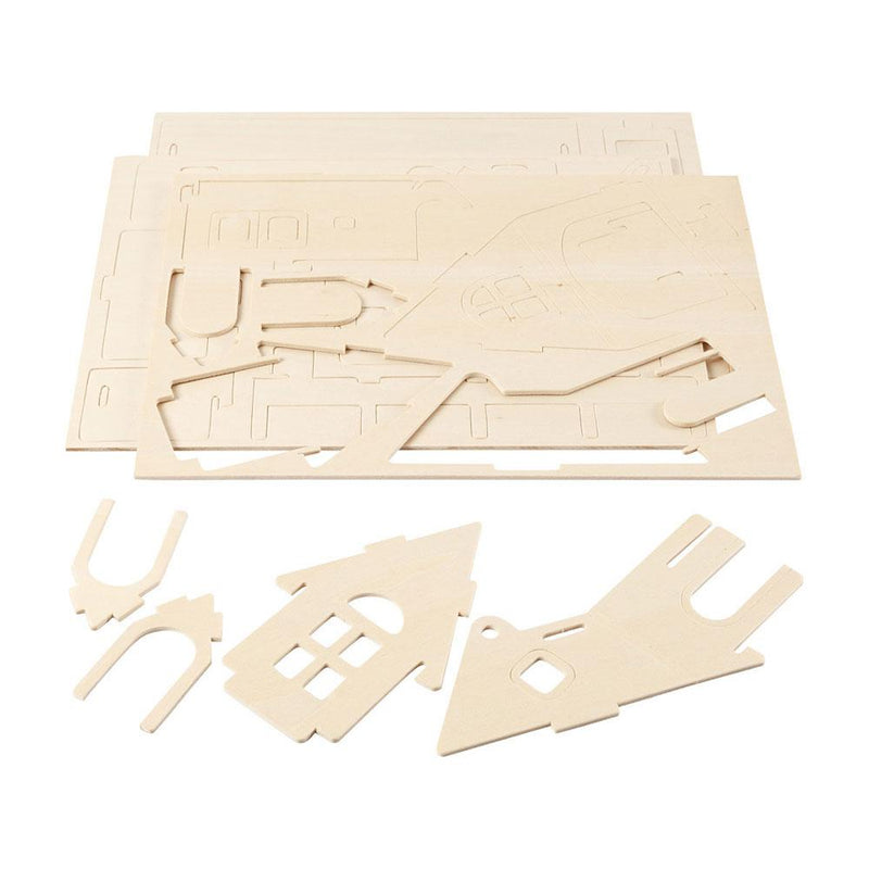 kit construccion 3D casa madera 57874 CHOPO CENTROARTESANO