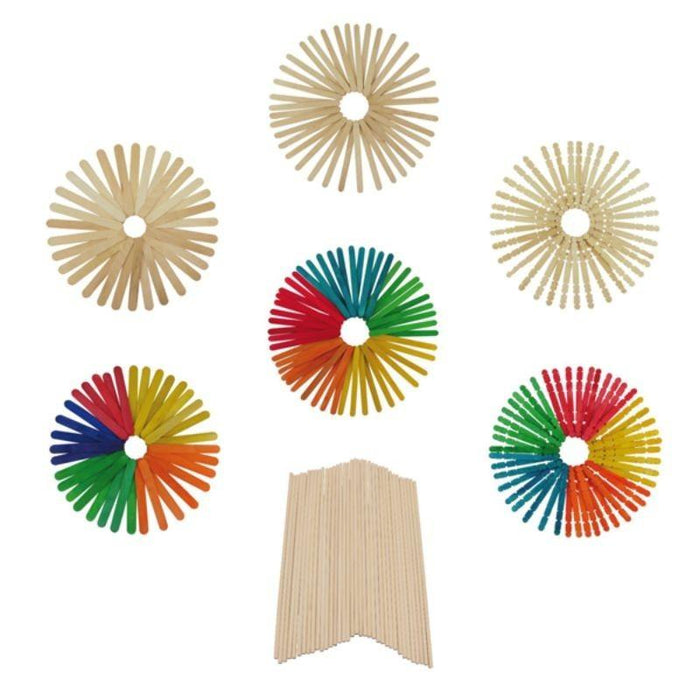 Popsicle sticks 11.5x1cm 50pcs colors