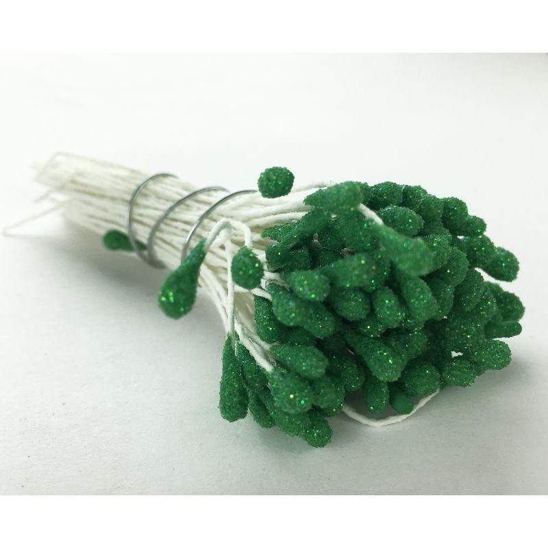 green iridescent pistil