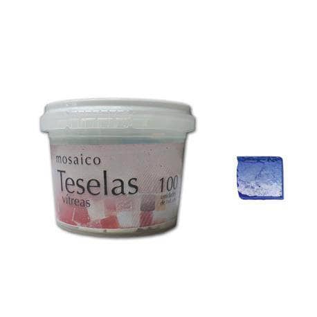 Teselas mosaico 12x12 50ud 2460036 metalizada azul CHOPO CENTROARTESANO