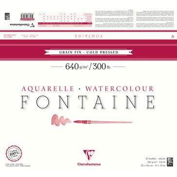 watercolor fontaine pad g. fine 600g 10h 36x48cm
