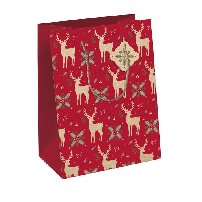 Bolsas decoradas para regalo Navidad 21,5x10,2x25,3cm CLAIRE FONTAINE CENTROARTESANO