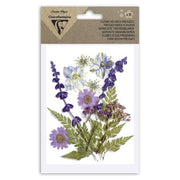 Flores secas prensadas decoración variada azul 195592c CLAIRE FONTAINE CENTROARTESANO