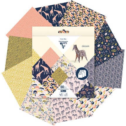 Papel origami 15x15cm 70gr 60 hojas 95350C CLAIRE FONTAINE CENTROARTESANO