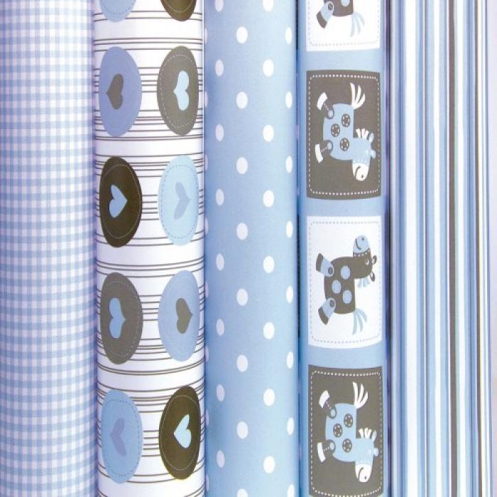 Papel regalo clairefontaine 2mx0.70m 80gr 201601C baby blue CLAIRE FONTAINE CENTROARTESANO