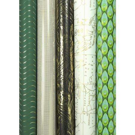 Papel regalo clairefontaine Premiun 2mx0.70m 80gr 212871C Coleccion Foil Travel CLAIRE FONTAINE CENTROARTESANO