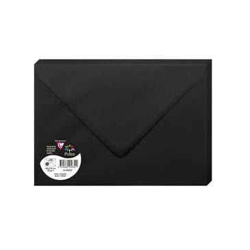 Sobre 162x229mm 120g 5ud negro CLAIRE FONTAINE CENTROARTESANO