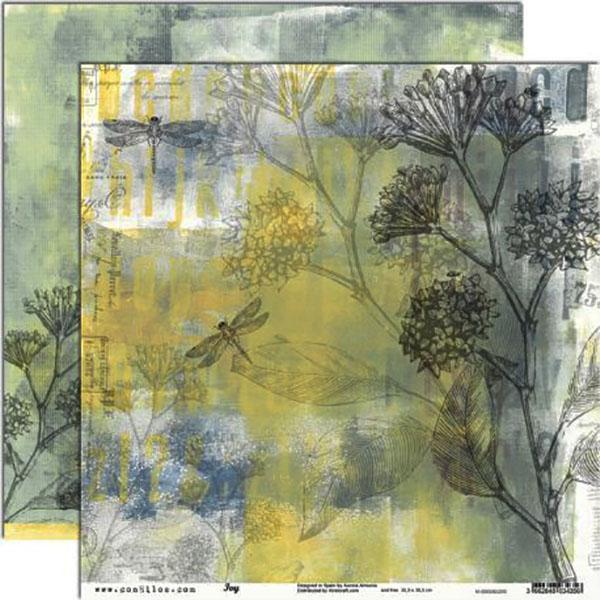 Con hilos papel scrap 30x30 Ivy CONHILOS CENTROARTESANO